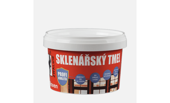 Sklenářský tmel, kbelík 25 kg, béžový