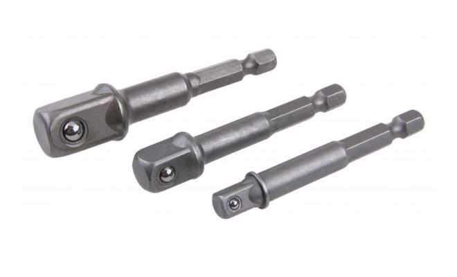 Sada adaptérů do vrtačky 1/4&quot;,  3/8&quot;,  1/2&quot;
