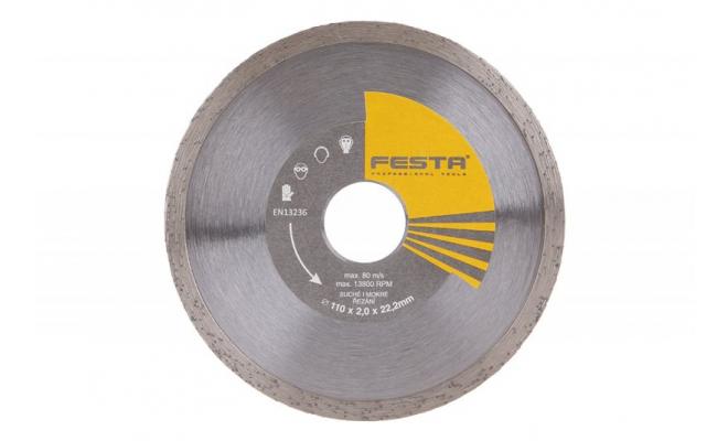 Kotouč diamantový FESTA plný 110x2x22. 2mm