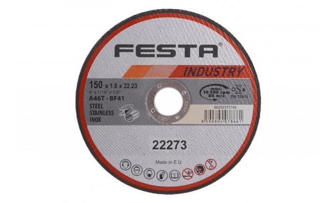 Kotouč řezný FESTA INDUSTRY na kov 150x1. 6x22. 2mm