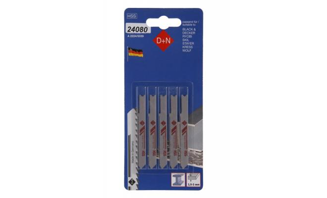 Plátky do přímočaré pily HSS B&amp;D 50/1mm 5ks 11012