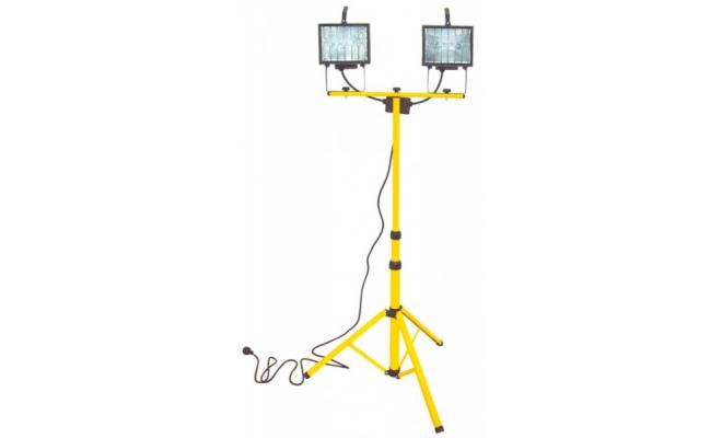 Světlo stavební halogen 2x400W teleskop