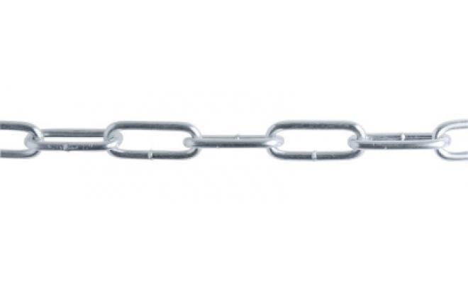 Řetěz dlouhé oko 3x26mmx60m ZN DIN 5685C