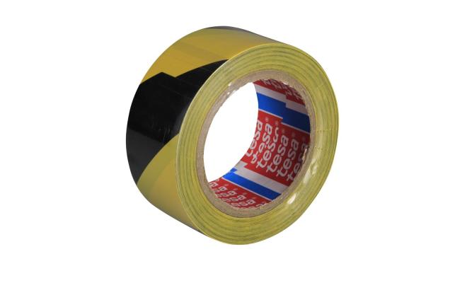 TESA páska 60760-50mmx33m značkovací červenobílá