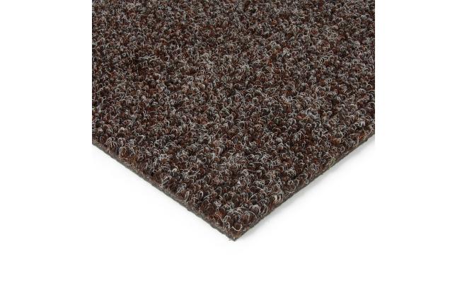 Tmavě hnědá kobercová vnitřní čistící zóna Catrine, FLOMA - délka 100 cm, šířka 100 cm a výška 1,35 cm