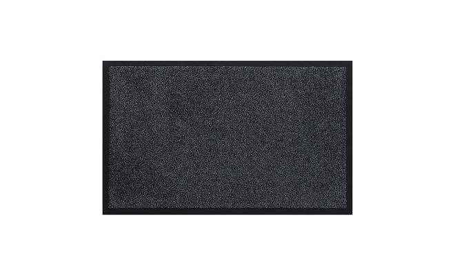 Antracitová vnitřní vstupní čistící pratelná rohož Watergate, FLOMA - délka 50 cm a šířka 80 cm