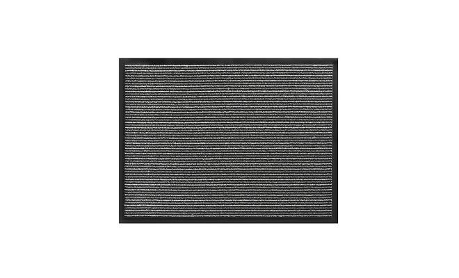 Antracitová vnitřní vstupní čistící rohož Scala, FLOMA - délka 60 cm, šířka 80 cm a výška 0,5 cm