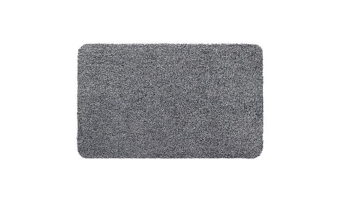 Šedá vnitřní vstupní čistící pratelná rohož Aqua Luxe, FLOMA - délka 50 cm, šířka 80 cm a výška 1,2 cm