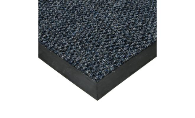 Modrá textilní zátěžová čistící vnitřní vstupní rohož Fiona, FLOMA - délka 200 cm, šířka 100 cm a výška 1,1 cm