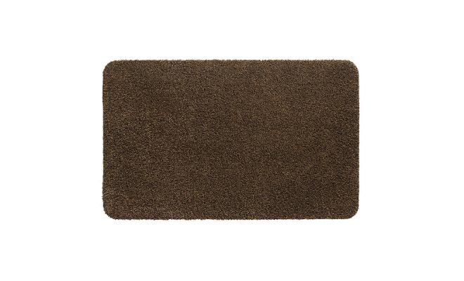 Hnědá vnitřní vstupní čistící pratelná rohož Aqua Stop, FLOMA - délka 40 cm, šířka 60 cm a výška 0,6 cm