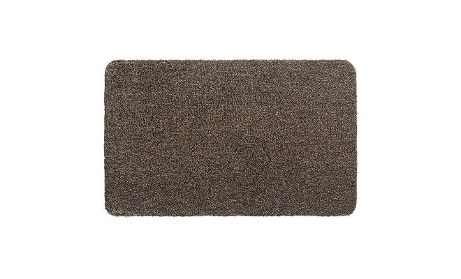 Hnědá vnitřní vstupní čistící pratelná rohož Aqua Luxe, FLOMA - délka 40 cm, šířka 60 cm a výška 1,2 cm