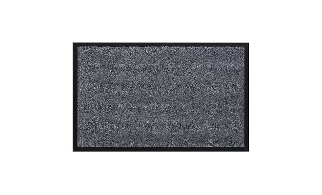 Šedá vnitřní vstupní čistící pratelná rohož Watergate, FLOMA - délka 50 cm a šířka 80 cm
