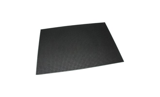 Černá gumová venkovní vstupní rohož Octomat Mini - délka 100 cm, šířka 150 cm a výška 1,25 cm