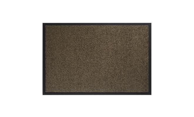 Hnědá vnitřní vstupní čistící pratelná rohož Twister, FLOMA - délka 60 cm, šířka 90 cm a výška 0,8 cm