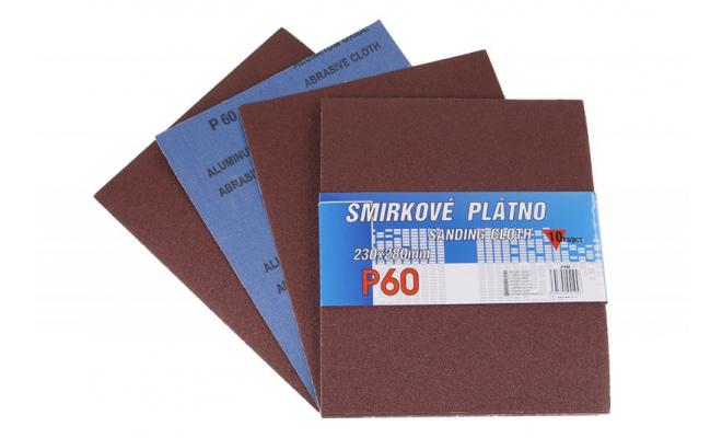 Výprodej - Smirkové plátno 230x280mm P60 10ks