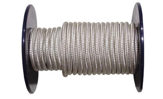 Lano PA s duší 10mm BÍ pletené   (100m)