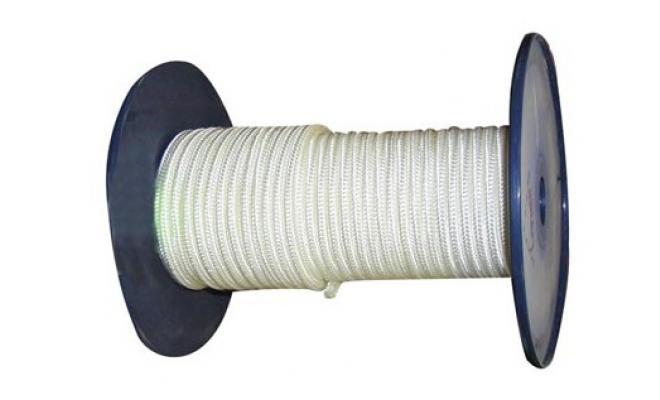 šňůra PA bez duše 4mm BÍ pletená (200m)
