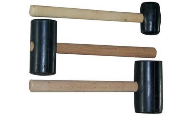 Palička gumová  800g, 65mm, dřevěná rukojeť