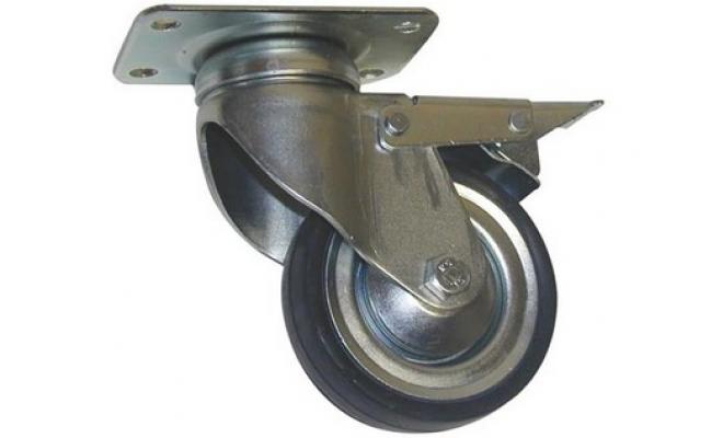 Kolečko 125 otočné brzda/80kg
