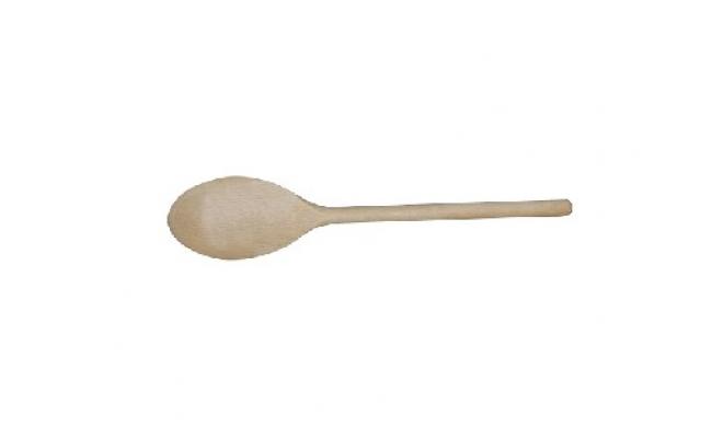 Vařečka oválná 25cm dřev.