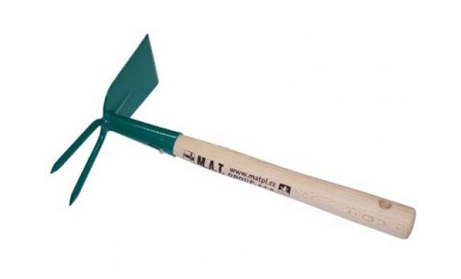 Okopávačka 2 hroty S NÁSADOU 27cm PROFI český výrobek