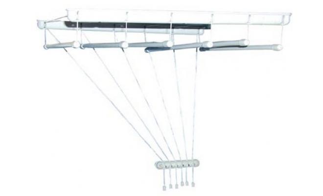 Sušák stropový IDEAL 170cm 6 tyčí PH+kov. BÍ