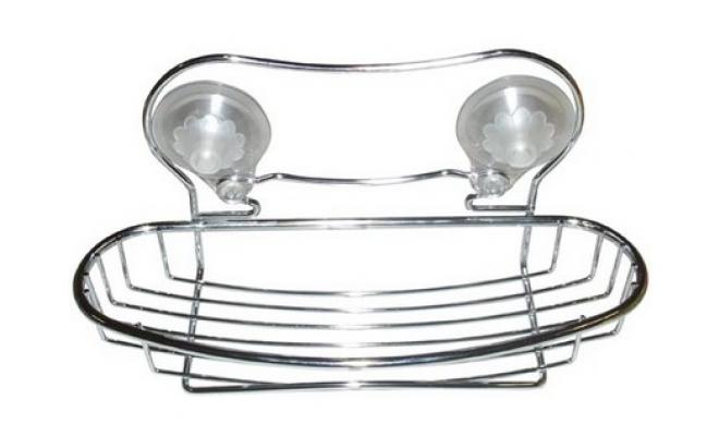 Polička koupelnová ovál 30x11x4cm Cr     2225