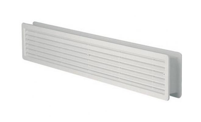 Mřížka větrací dveřní PH 500x 90mm BÍ  (2ks)