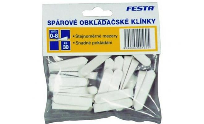 Klínky obkladačské 0-8mm   (30ks)