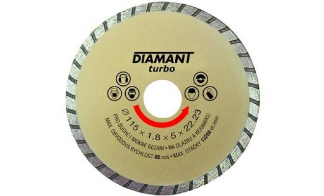 Kotouč diamantový 115 DIAMANT TURBO