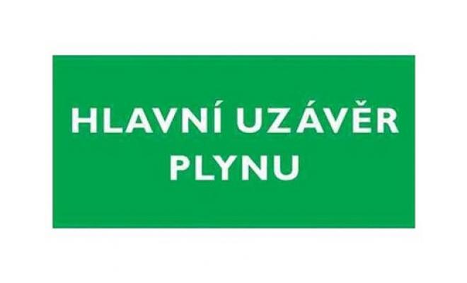 Tabulka - HLAVNÍ UZÁVĚR PLYNU