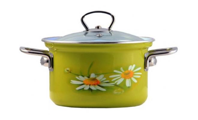 Hrnec BELIS DAISY 16cm 2,1l se skleněnou poklicí