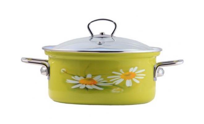 Rendlík BELIS DAISY 16cm 1,4l se skleněnou poklicí