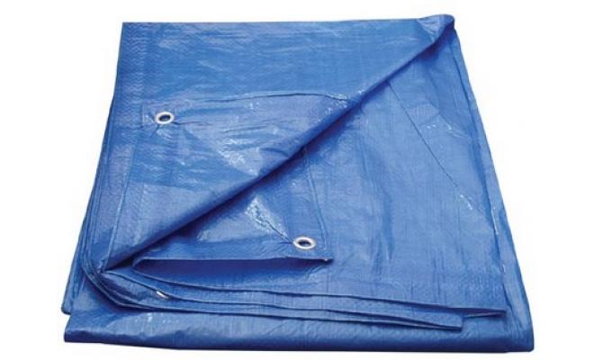 Plachta s oky  5x 8m, 70g/m2