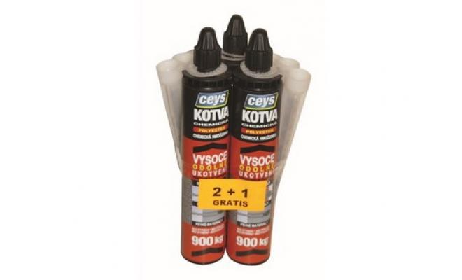 Kotva montážní chemická 300ml POLYESTER 2+1 GRATIS