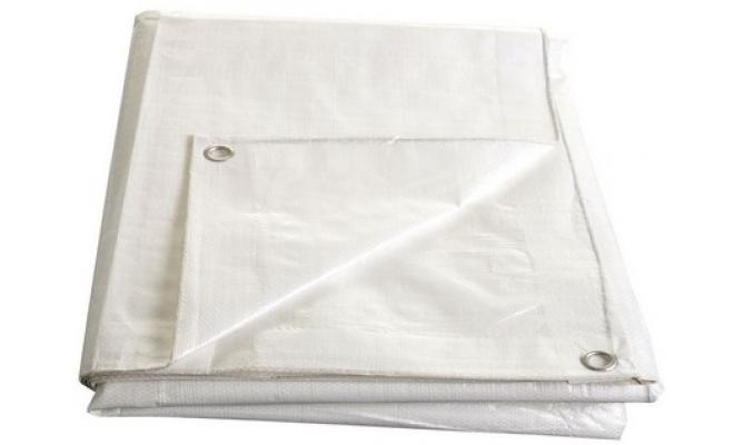 Plachta s oky 3x 5m TRA/BÍ 140g/m2, kašírovaná