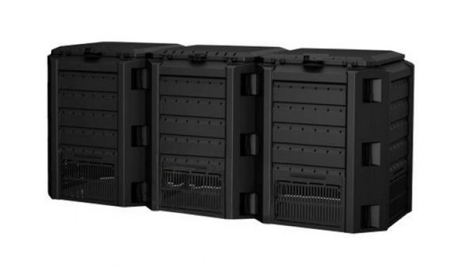 Kompostér 1200l COMPOGREEN (3x400l) ČER (S411)