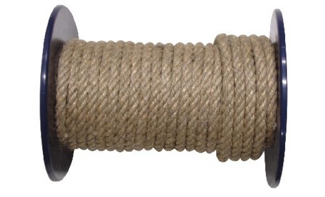 šňůra přírodní 5mm stáčená s PP (100m)