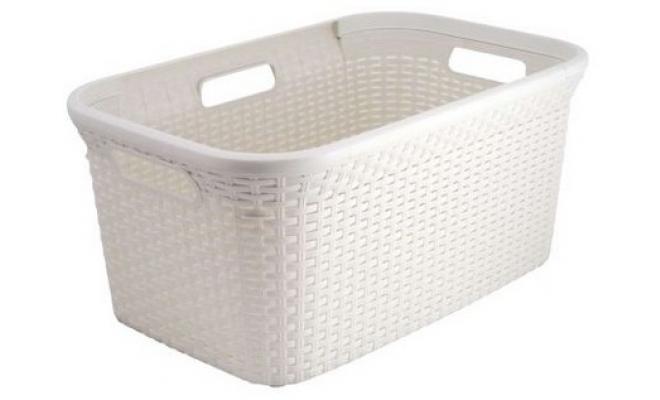 Koš na čisté prádlo RATTAN 60x40x24cm PH KRÉM