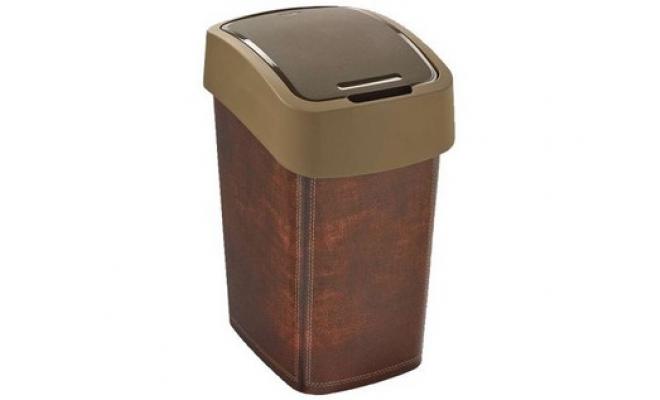 Koš odp. 25l FLIP LEATHER s víkem PH