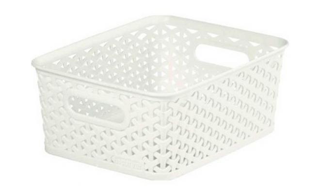 Box úložný RATTAN 25x20x10cm (S),"Y" STYLE, PH KRÉM