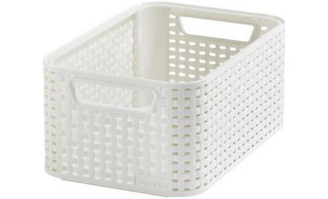 Box úložný RATTAN 28,5x19x13cm (S), STYLE2, PH KRÉM
