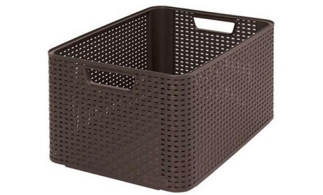 Box úložný RATTAN 43,6x33x23cm (L), STYLE2, PH HN