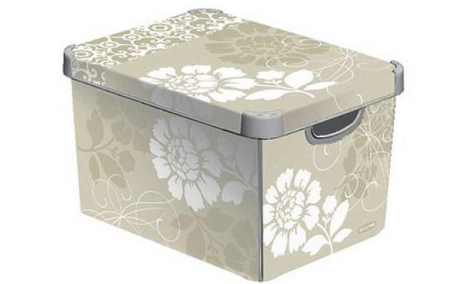 Box úložný ROMANCE 39,5x29,5x25,0cm (L) s víkem, PH