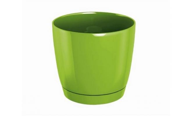 Květináč COUBI 12 v.11cm, 0,8l, LIM (389U) s miskou