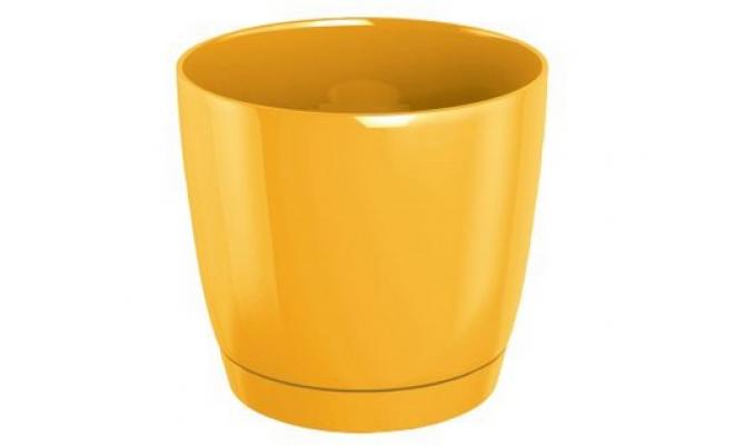 Květináč COUBI 12 v.11cm, 0,8l, ŽL (Y200) s miskou
