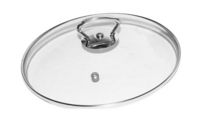 Poklice sklo 26cm s nerez úchytem