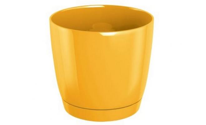 Květináč COUBI 13,5 v.12cm, 1,2l, ŽL (Y200) s miskou