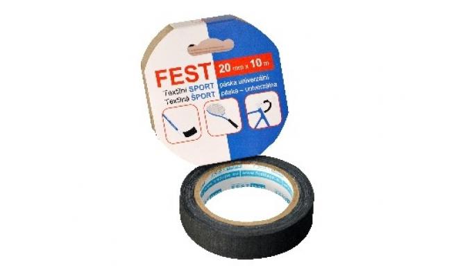 Páska textilní 20mmx10m SPORT ČER  FEST TAPE