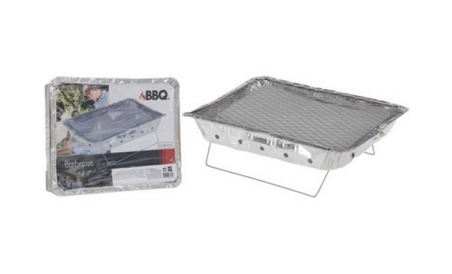 Gril jednorázový 31x24x5cm BBQ (0,5kg uhlí)